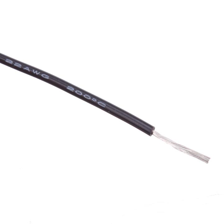 22 AWG Bulk Roll Silicone Wire Priced for Per Foot - Black