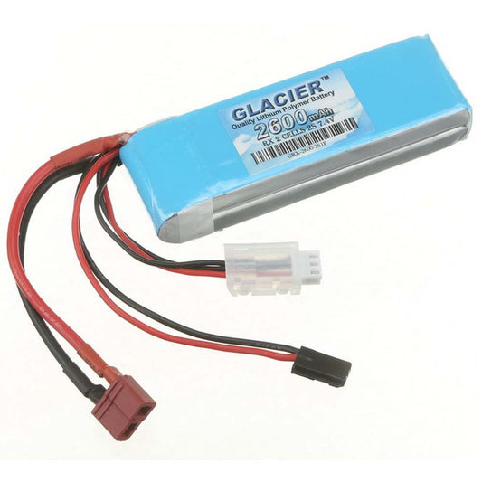 Glacier 2600mAh 2S 7.4V LiPo Receiver Battery
