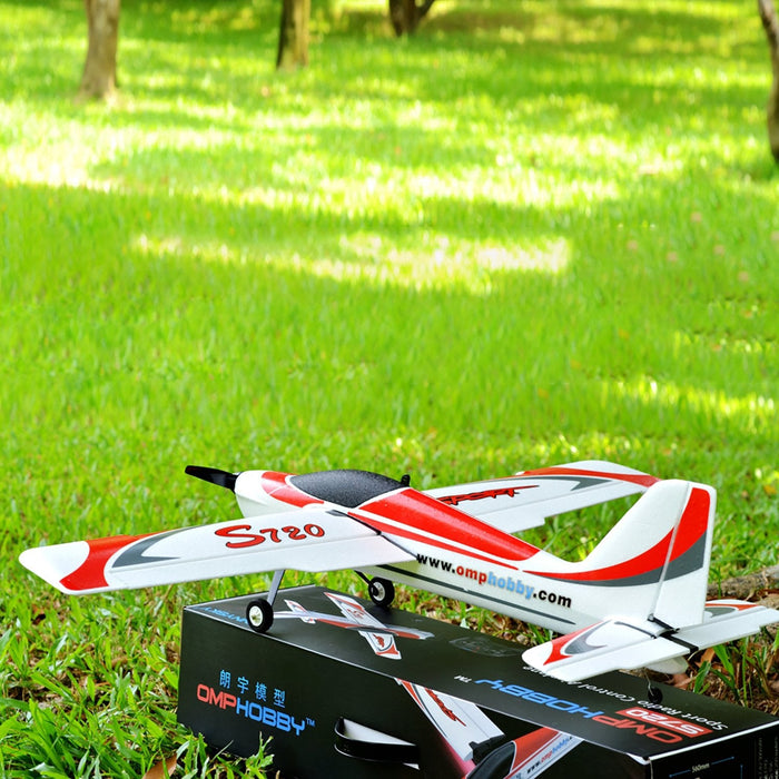 OMPHOBBY S720 RC Plane RTF 6-Axis Gyro Stabilizer RC Airplane Ready To Fly With Normal Flight Mode Aerobatic Flight Mode RC Planes - Ohio Model Planes