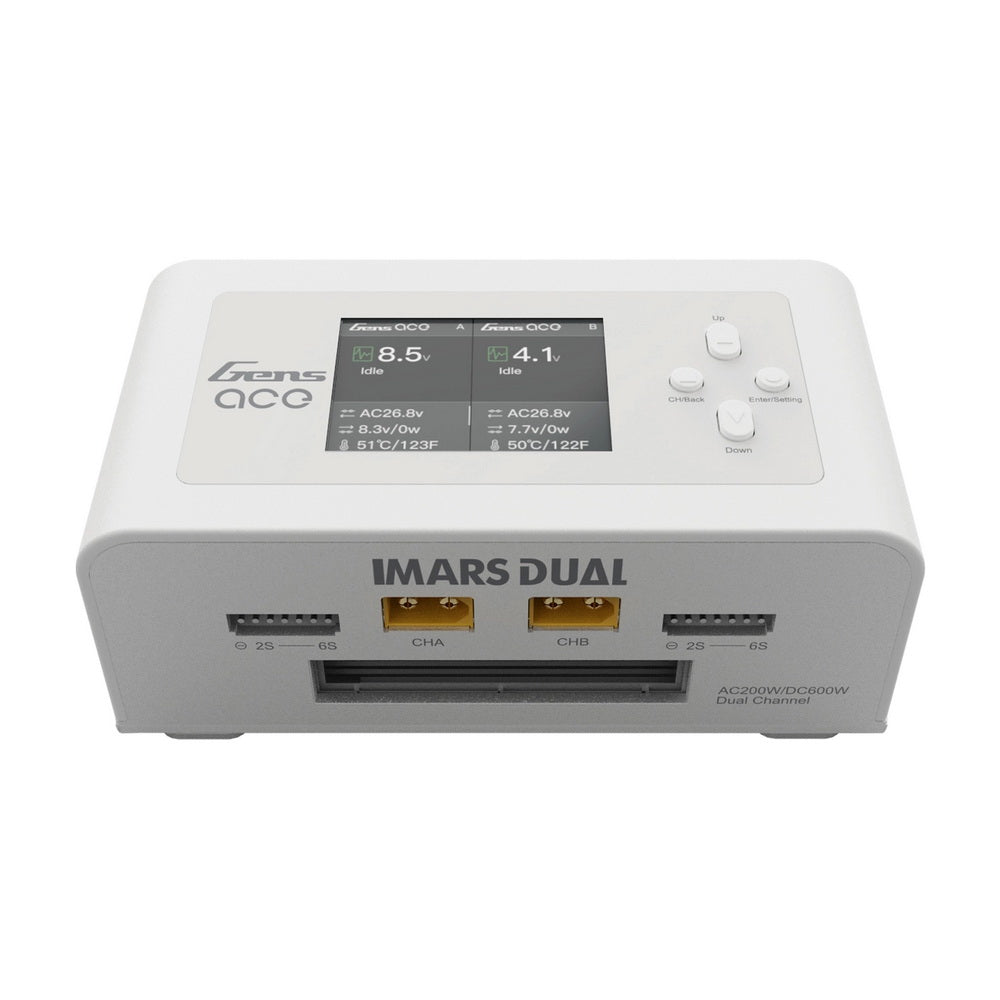 GensAce Imars Dual Channel AC200W/DC300W Balance Charger