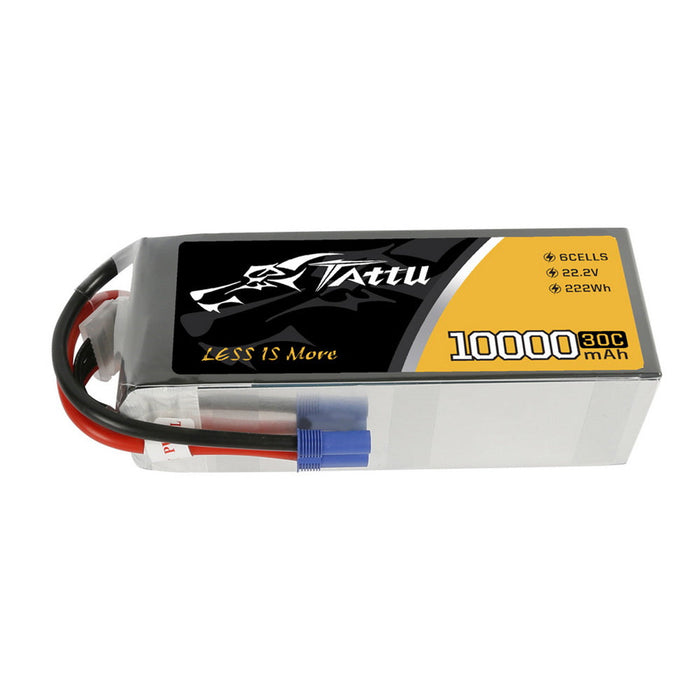 Tattu 22.2V 30C 6S 10000mAh Lipo Battery Pack With EC5 Plug For UAV Drone