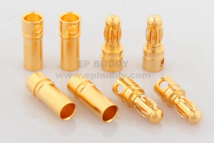 BuddyRC 3.5mm Bullet Connectors 4 Pairs