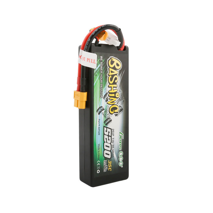 Gens Ace Bashing Series 5200mAh 7.4V 2S1P 35C Car Lipo Battery Pack Hardcase 24# With XT60 Plug