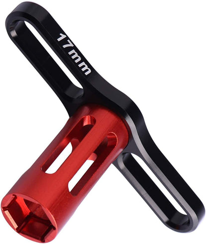 17mm Wheel Hex  Sleeve Wrench For 1/8 Scale RC Cars Tires(Red)
