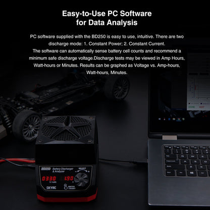 SKYRC BD250 250W 35A LiPo LiHV NiMH Battery Discharger & Analyzer