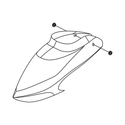 OMPHOBBY M2 3D Helicopter Canopy - Ohio Model Planes