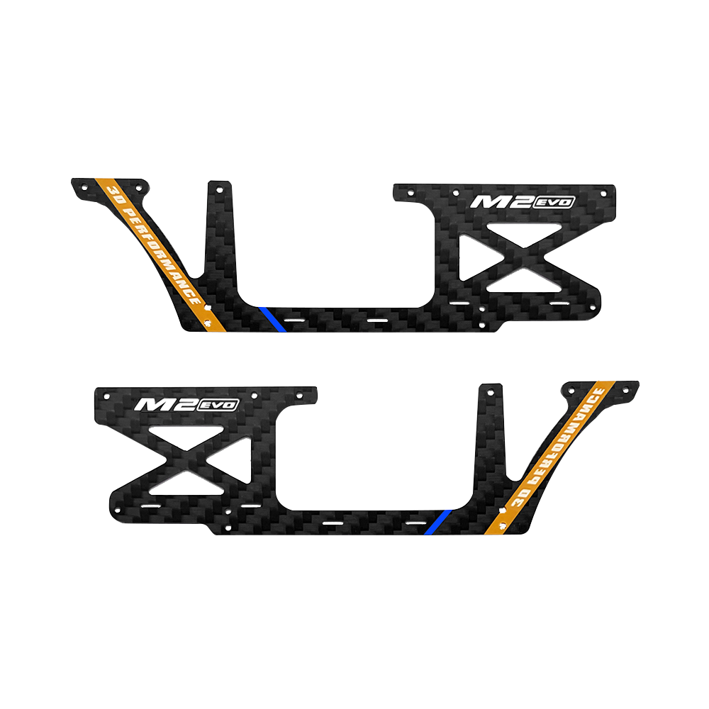 OMP Hobby M2 EVO Helicopter Parts Fuselage Carbon Panel Set