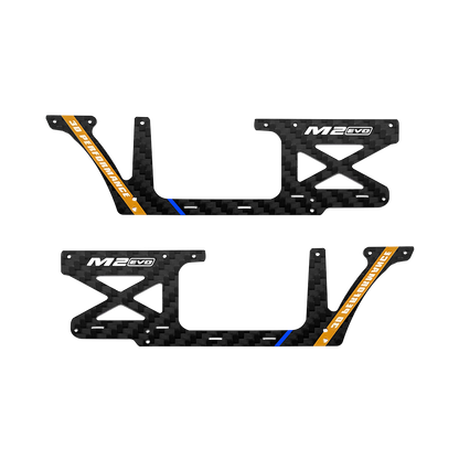 OMP Hobby M2 EVO Helicopter Parts Fuselage Carbon Panel Set