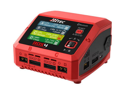 Hitec RDX4 AC/DC 400W 10A 6S Quad Port Battery Charger / Discharger