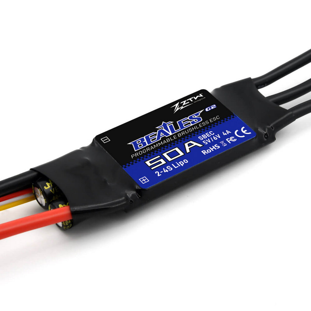 ZTW Beatles 50A SBEC G2 Series ESC for Airplanes – MPI Hobby