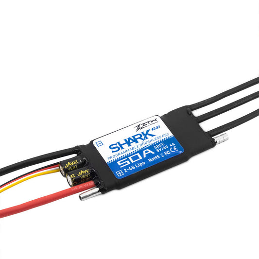 ZTW Shark 50A G2 Series 32-Bit Water Cooled Marine Brushless ESC