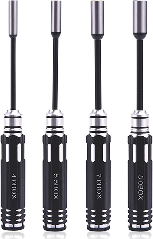 Hex Nut Driver Set 4.0MM, 5.5MM, 7.0MM, 8.0MM 4 pcs