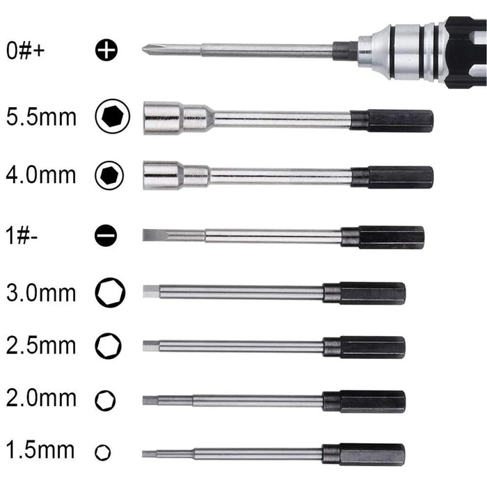 8 in 1 Hex Screw Driver Set For RC Models