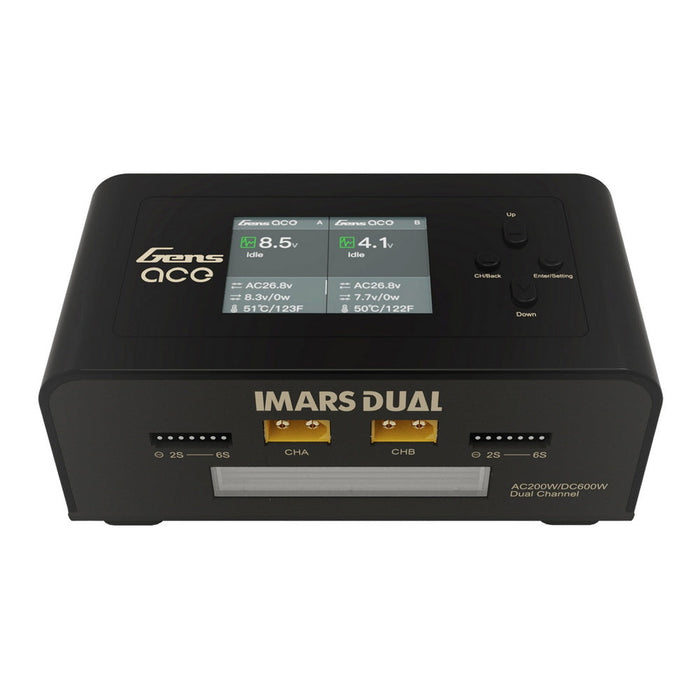 GensAce Imars Dual Channel AC200W/DC300W Balance Charger