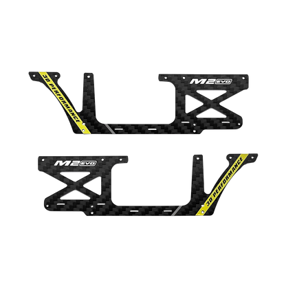 OMP Hobby M2 EVO Helicopter Parts Fuselage Carbon Panel Set