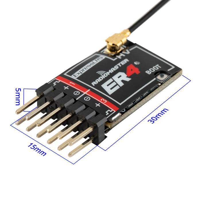 RadioMaster ER4 2.4GHz ELRS PWM Receiver