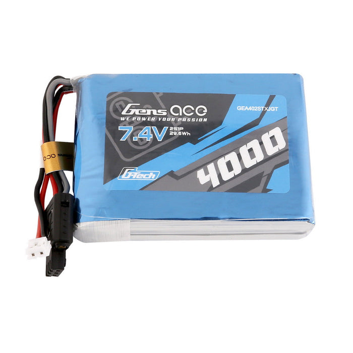 Gens ace G-Tech 4000mAh 7.4V 2S1P TX Lipo Battery Pack with JST-EHR plug