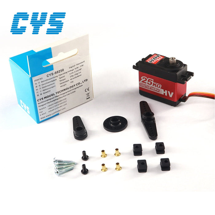 CYS S0250 Low Profile Waterproof 62g Metal Gear Digital Servo