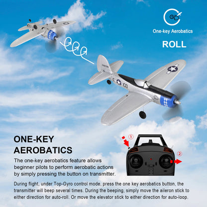 Top RC Mini RC Model Plane P47 Ready to Fly Mode 2