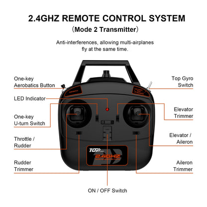 Top RC Mini RC Model Plane P47 Ready to Fly Mode 2