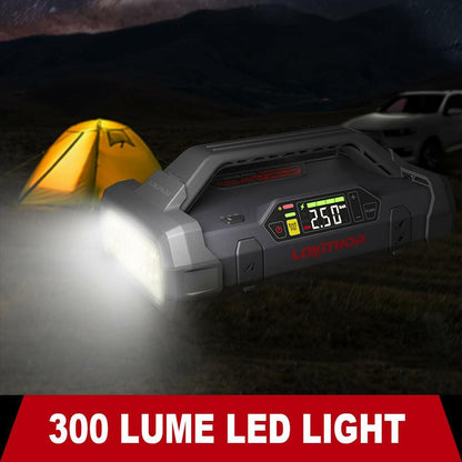 TATTU JA301 - 2000A 12V Car Jump Starter With 150PSI Air Inflator