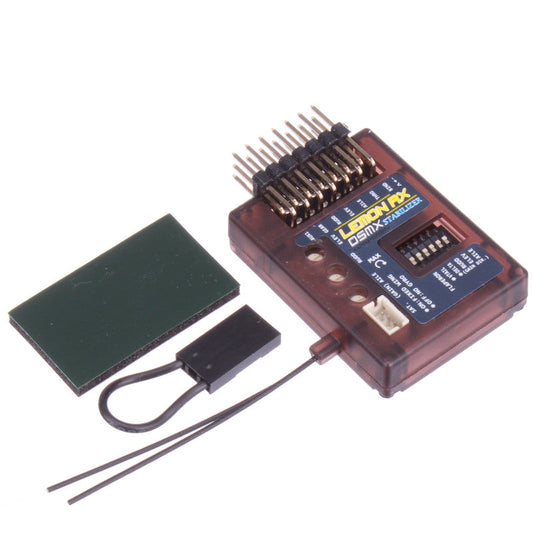 Lemon Rx 7 Channel Stabilizer DSMP Receiver Diversity Antenna DSMX Compatible End Pin