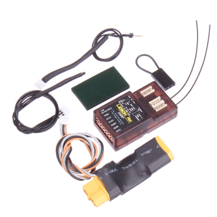 Lemon Rx 7 Channel DSMX Full-Range Telemetry with Diversity ReceiverEnergy Meter XT60 Package P-00134