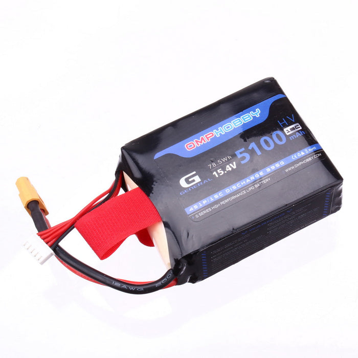 OMPHobby ZMO VTOL Airplane HV LiPo Battery 5100mAh 15.4V 4S