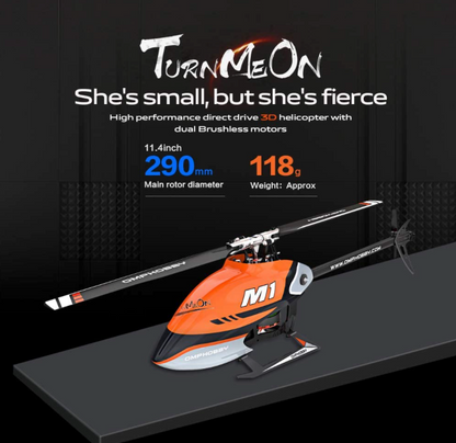 OMPHobby M1 Dual Brushless Direct-Drive Motor Helicopter RTF Combo