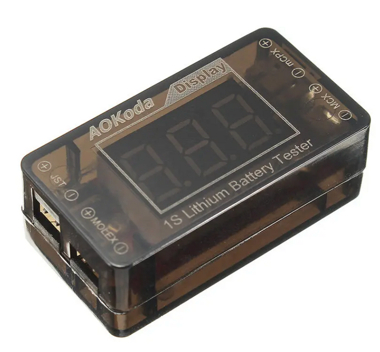 AOKoda AOK 4in1 1S Lithium Battery Tester Checker