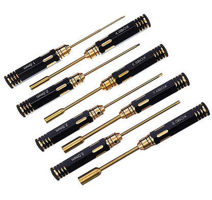 18PCS RC Tools Kits Hex Screwdriver Set Titanium Nitride Coated