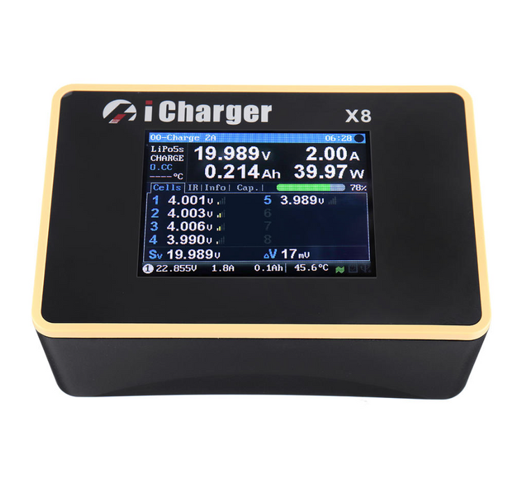 Junsi iCharger X8 Lilo/LiPo/Life/NiMH/NiCD DC Battery Charger 8S/30A/1100W