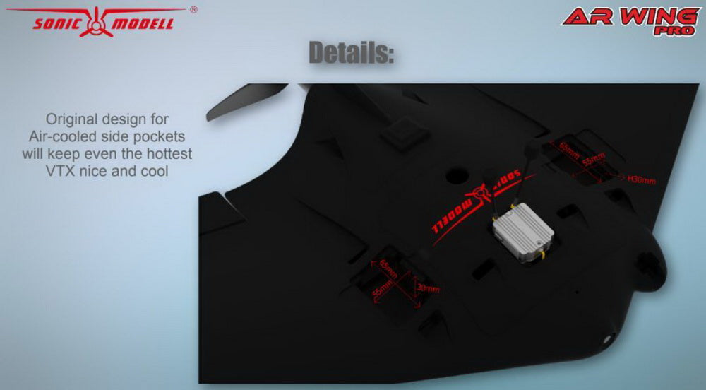 Sonic Modell AR Wing Pro 1000mm Wingspan EPP FPV Flying Wing RC