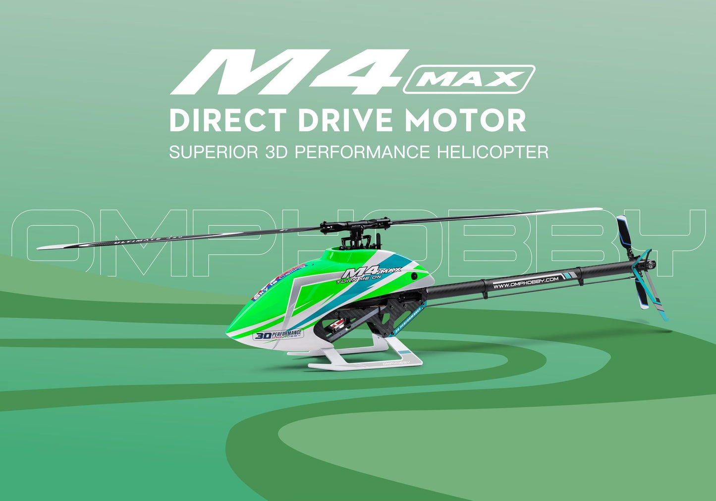 OMPHobby M4 Max RC Helicopter Frame and Motor Kit