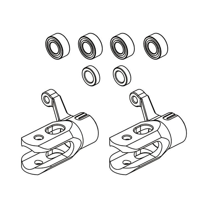 OMPHOBBY M2 3D Helicopter Metal rotor holder set (1set) OSHM2003 - Ohio Model Planes