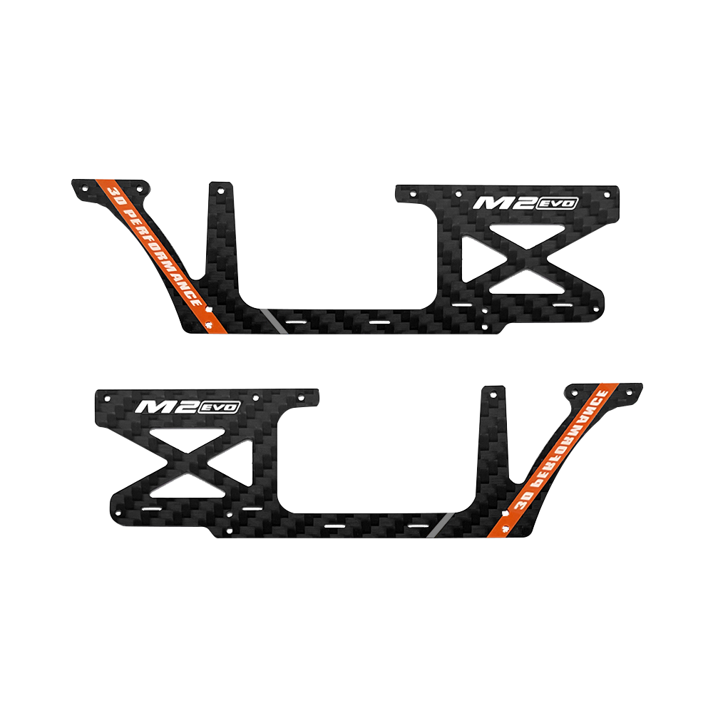 OMP Hobby M2 EVO Helicopter Parts Fuselage Carbon Panel Set