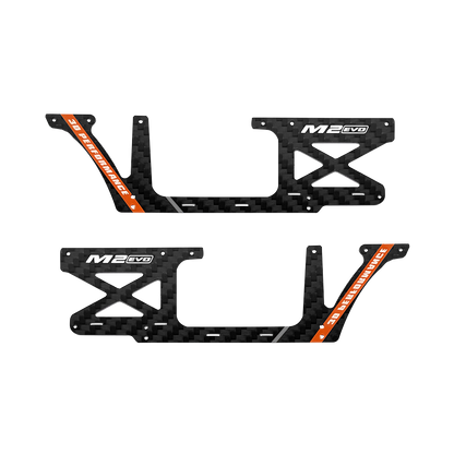 OMP Hobby M2 EVO Helicopter Parts Fuselage Carbon Panel Set