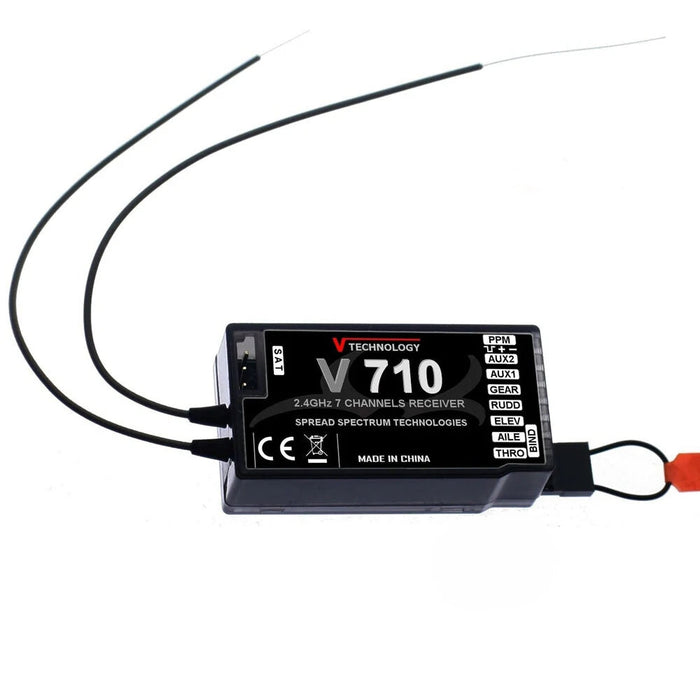 V710 2.4GHz 7 Channels DSM2 DSMX Compatible Full Range Receiver