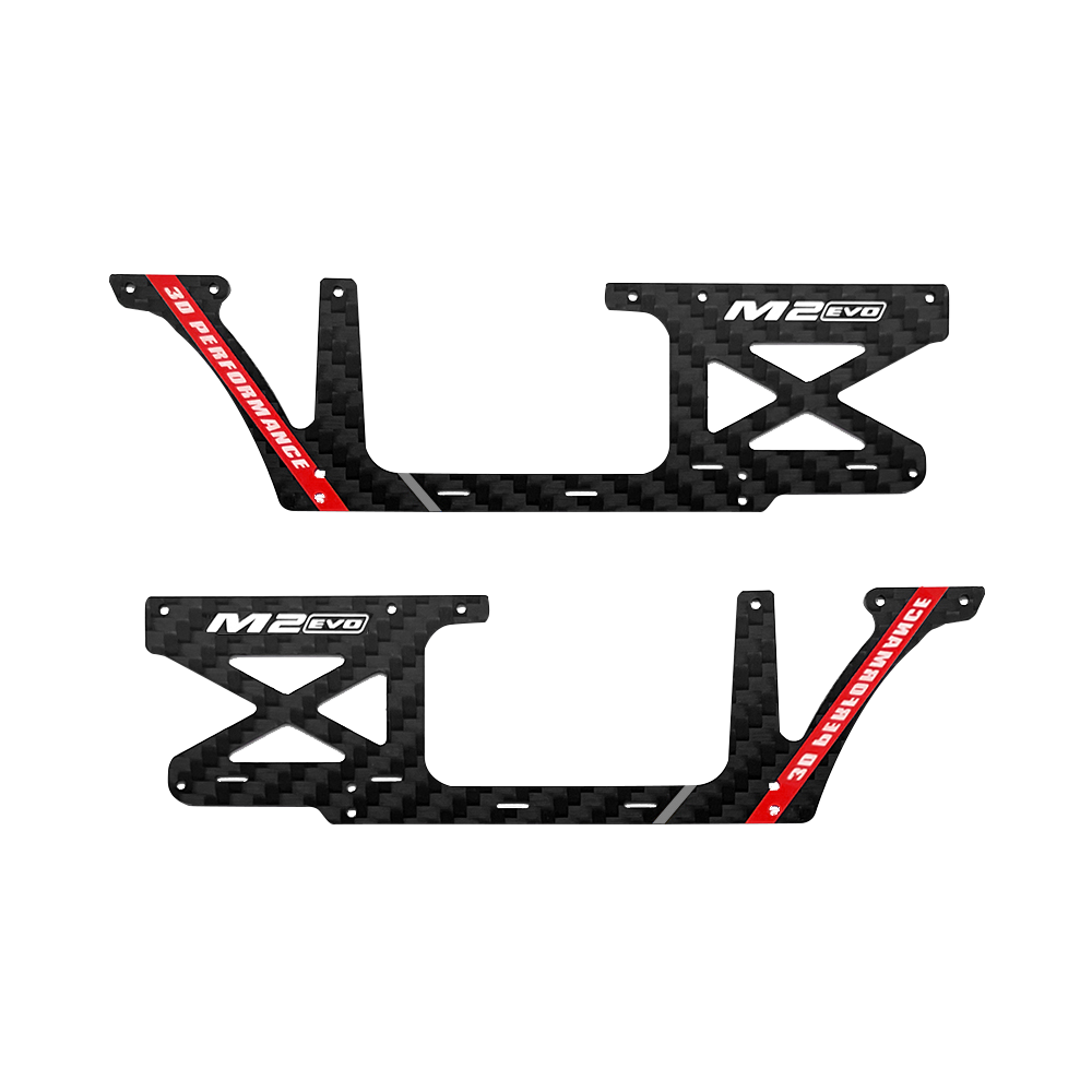 OMP Hobby M2 EVO Helicopter Parts Fuselage Carbon Panel Set