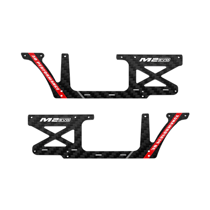 OMP Hobby M2 EVO Helicopter Parts Fuselage Carbon Panel Set