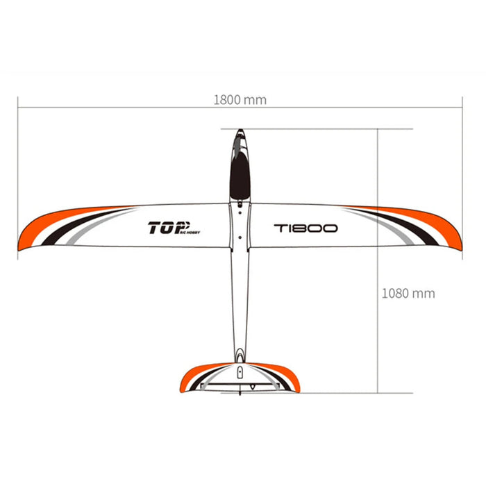 Top RC T1800 1800mm Wingspan EPO Glider RC Airplane PNP