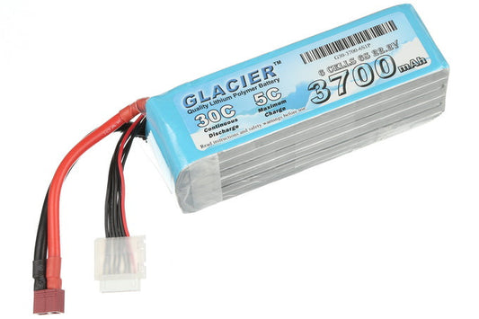 Glacier 30C 3700mAh 6S 22.2V LiPo Battery