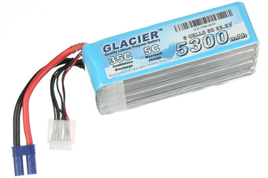 Glacier 35C 5300mAh 6S 22.2V LiPo Battery