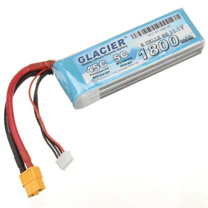 Glacier 45C 1800mAh 3S 11.1V LiPo Battery
