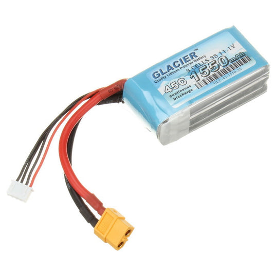 Glacier 45C 1550mAh 3S 11.1V LiPo Battery
