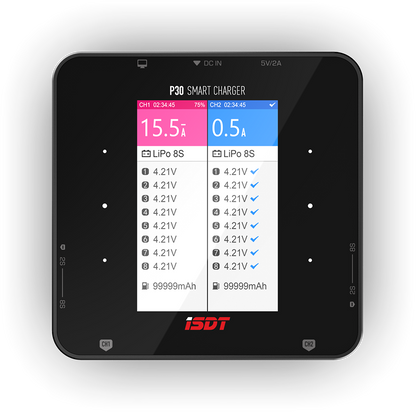 ISDT P30 1500W 50A 8S Dual Port Smart Charger