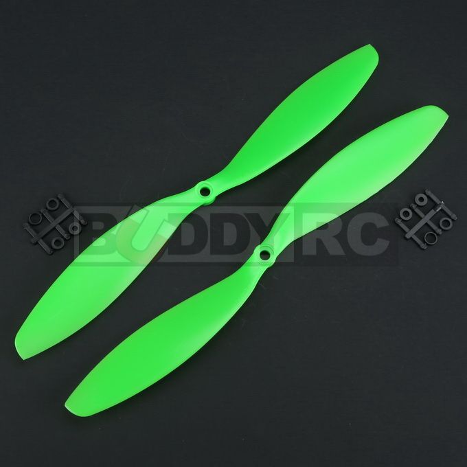 Green GemFan 11X4.7 inch Slow Flyer Reverse CW Propellers