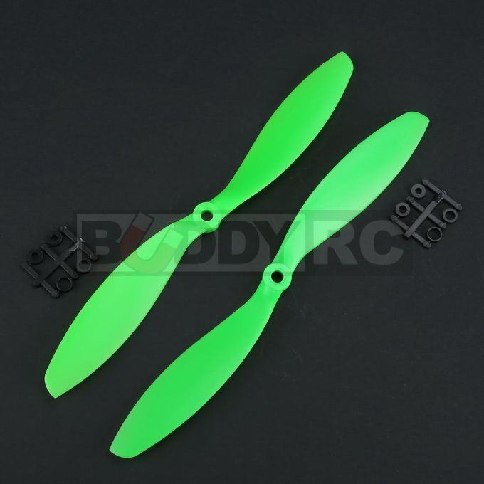 Green GemFan 9X4.7 inch Slow Flyer Reverse CW Propellers