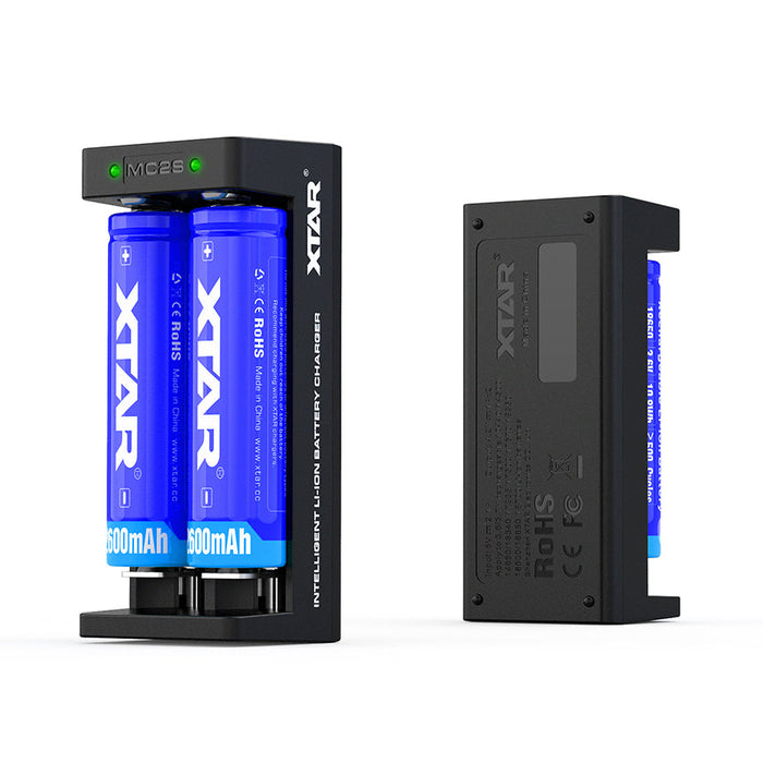 XTAR MC2S 2 Bay USB Lithium ion Battery Charger