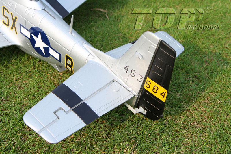 Top RC P-51D Mustang 750mm/30.00in EPO Electric RC Airplane PNP Yellow